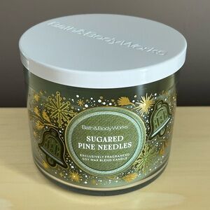 Bath & Body Works Sugared Pine Needles Three Wick 14.5 Oz. Candle